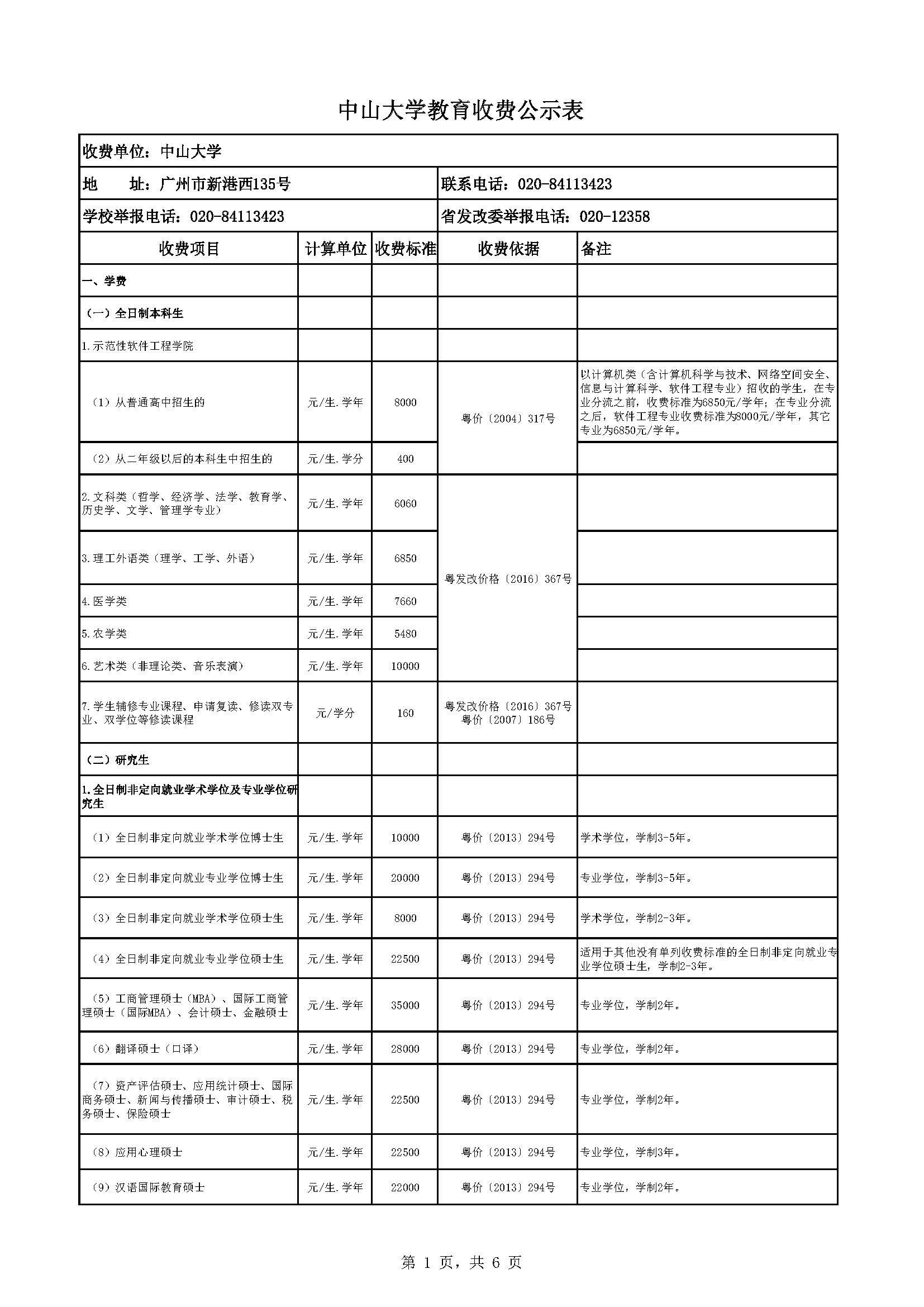 中山大学教育收费公示表（2022-2023年）_页面_1.jpg